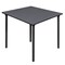 Regency Kee Folding Tables, 48 W, 48 L, 29 H, Wood, Metal Top, Grey TBF4848GYBK - alternate 1